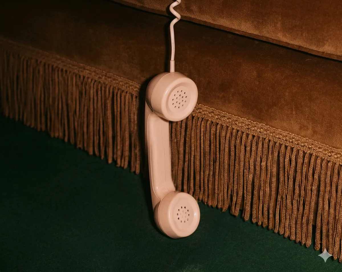 Yaps handset on a couch